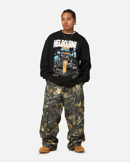 Mitchell & Ness X McLaren Oscar Piastri #81 Track Crewneck Faded Black