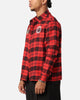 Carre Academy Long Sleeve Button Up Shirt Red Tartan