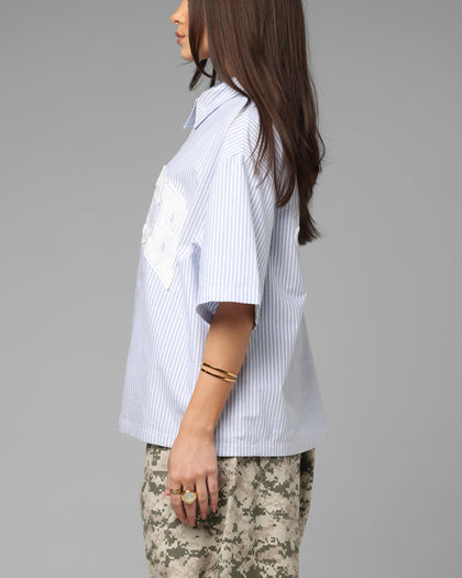 Loiter Studio Zip Shirt Blue Stripe