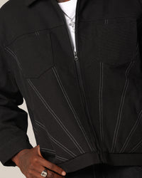 Saint Morta Rising Sun Work Jacket Black