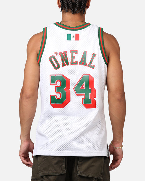 Mitchell & Ness Los Angeles Lakers Shaquille O'Neal 'Viva Mexico' '96-97 Swing Jersey White/Green