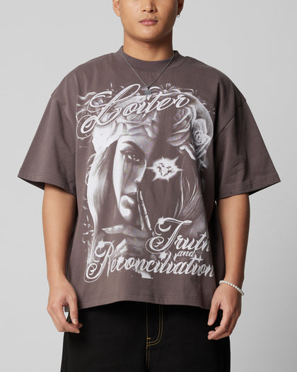 Loiter Truth And Reconciliation T-Shirt Charcoal
