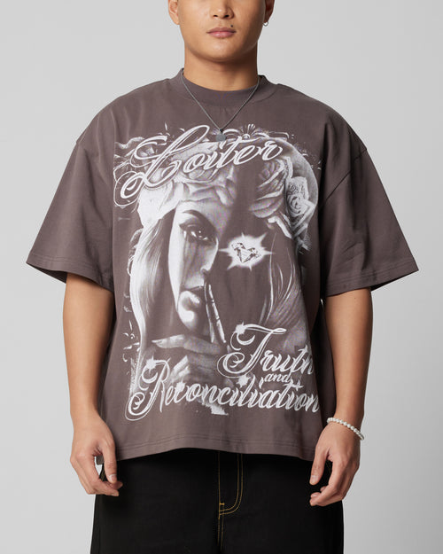 Loiter Truth And Reconciliation T-Shirt Charcoal