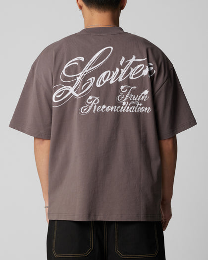 Loiter Truth And Reconciliation T-Shirt Charcoal