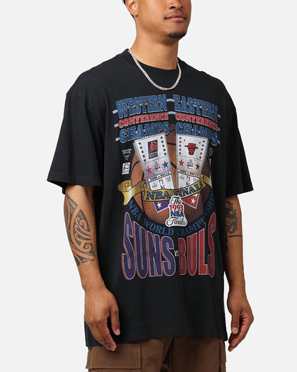 Mitchell & Ness Chicago Bulls Vs. Phoenix Suns T-Shirt Faded Black