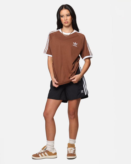 Adidas Classics 3-Stripes T-Shirt Brown