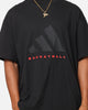 Adidas One Jersey Basketball T-Shirt Black/Red