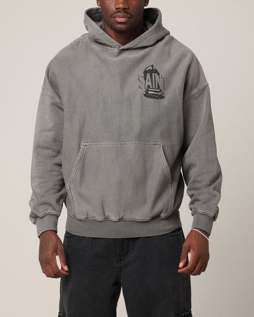 Saint Morta Chess Night Hoodie Washed Charcoal