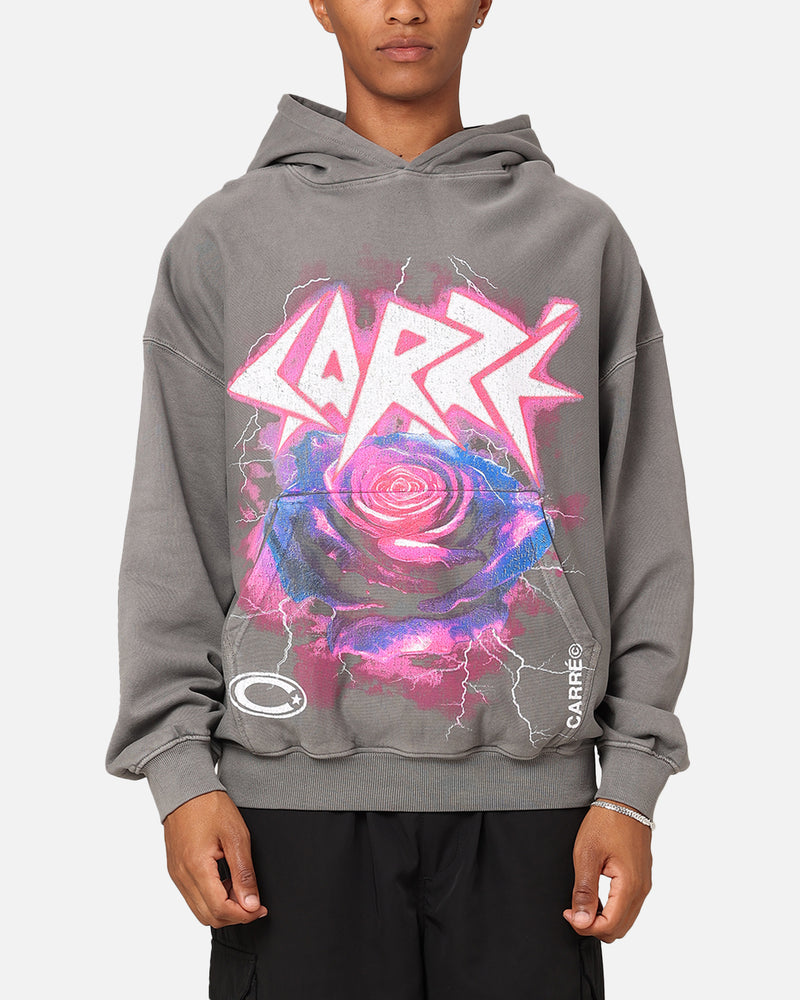 Carre Love Rose Oversized Hoodie Washed Charcoal