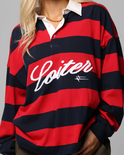 Loiter Sunday Rugby Jersey Red/Navy