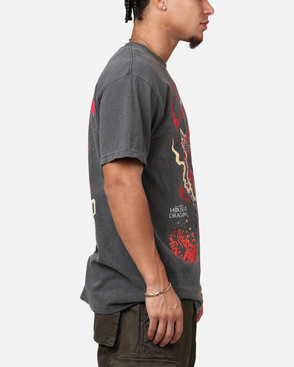 Ripple X Game Of Thrones 'House Of The Dragon' Caraxes T-Shirt Washed Black