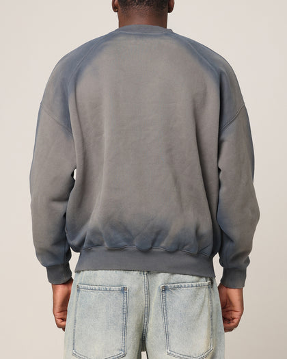 Saint Morta Faded Motor Crewneck Charcoal