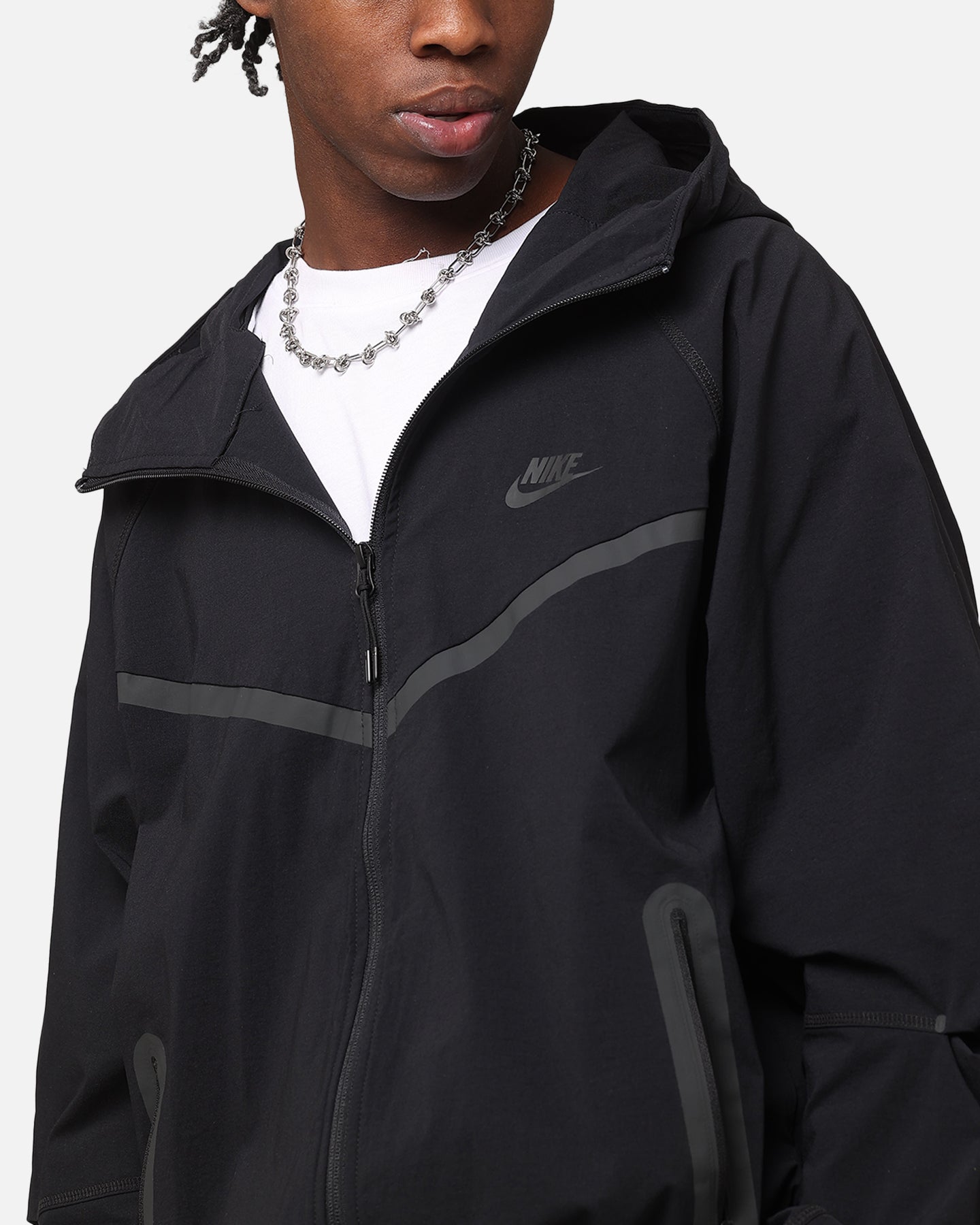 Nike Tech Woven Full Zip Jacket Back/Black/Black | Culture Kings