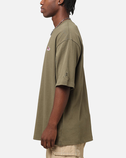 Jordan Brand Sneaker Patch Crewneck T-Shirt Medium Olive
