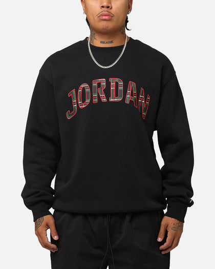 Jordan Essentials Holiday Fleece Crewneck Black/Sail