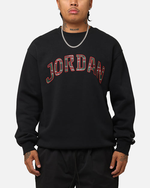 Jordan Essentials Holiday Fleece Crewneck Black/Sail