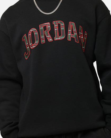 Jordan Essentials Holiday Fleece Crewneck Black/Sail