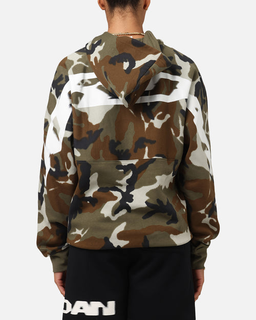Jordan Jumpman MVP Statement Camo Pullover Hoodie Light Olive