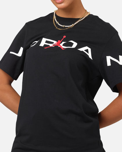 Jordan Air Stretch Crewneck T-Shirt Black/White