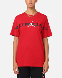 Jordan Air Stretch Crewneck T-Shirt Gym Red/Black/White