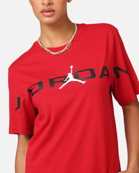 Jordan Air Stretch Crewneck T-Shirt Gym Red/Black/White