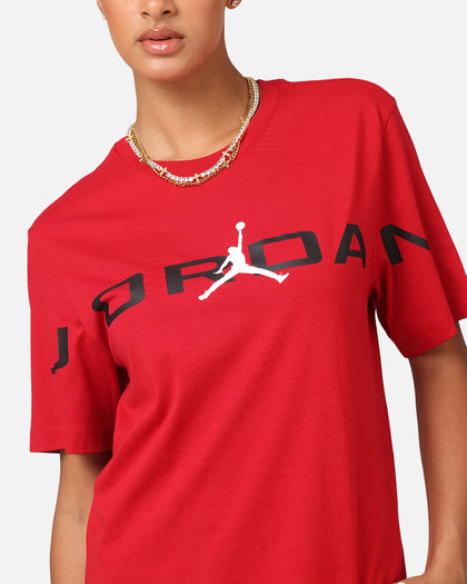 Jordan Air Stretch Crewneck T-Shirt Gym Red/Black/White