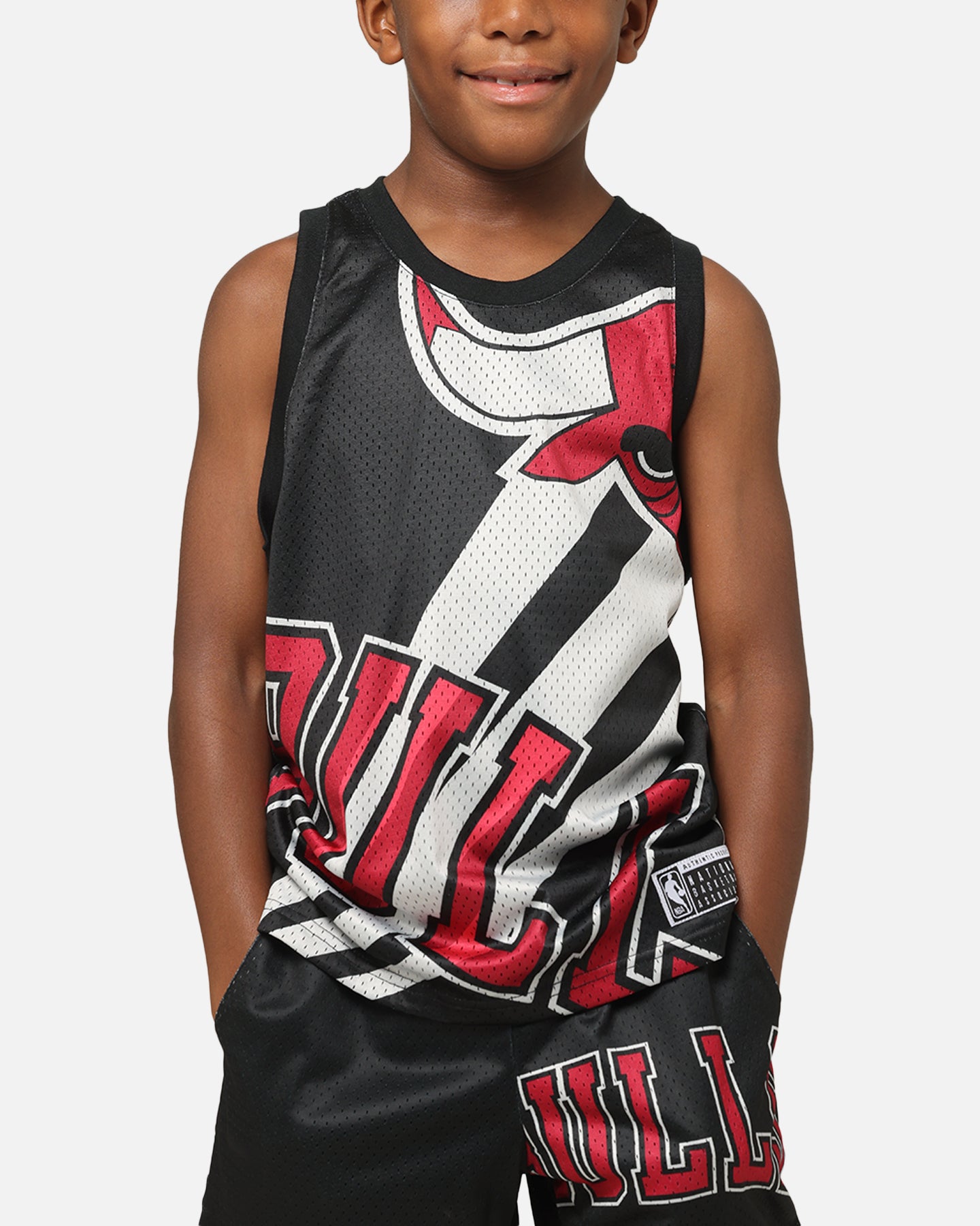NBA Kids' Chicago Bulls Hedley Mesh Tank Black | Culture Kings