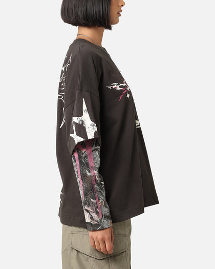 Loiter Seek N Destroy Long Sleeve T-Shirt Charcoal