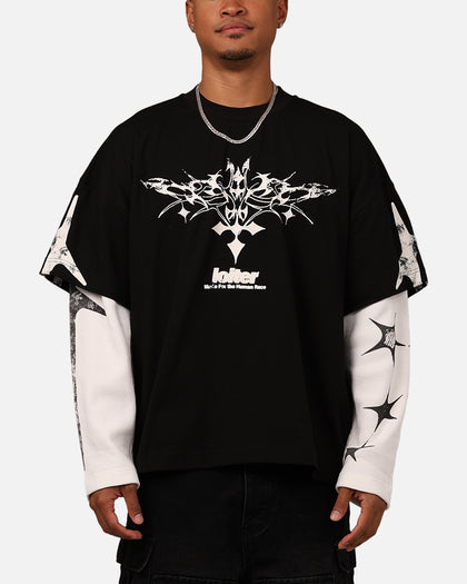 Loiter Seek N Destroy Long Sleeve T-Shirt Vintage Black