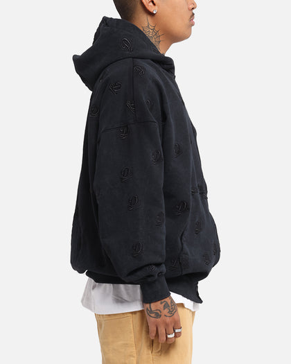 Dreamville Logo All Over Zip Hoodie Dark Grey