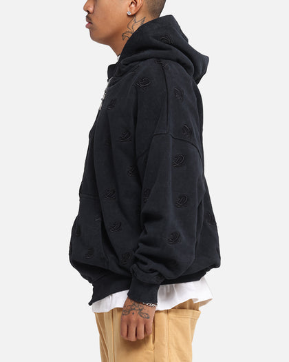 Dreamville Logo All Over Zip Hoodie Dark Grey