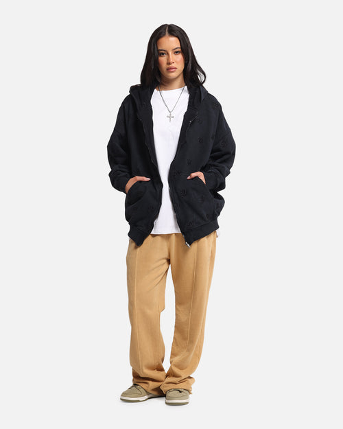 Dreamville Logo All Over Zip Hoodie Dark Grey