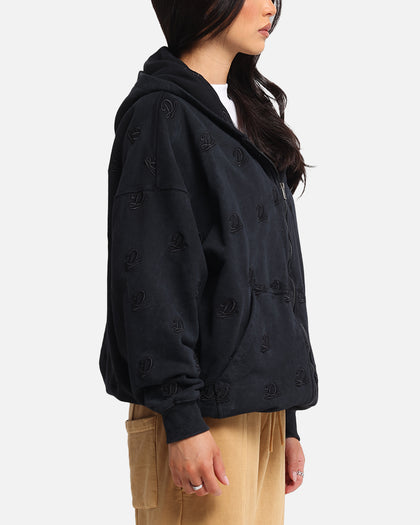 Dreamville Logo All Over Zip Hoodie Dark Grey