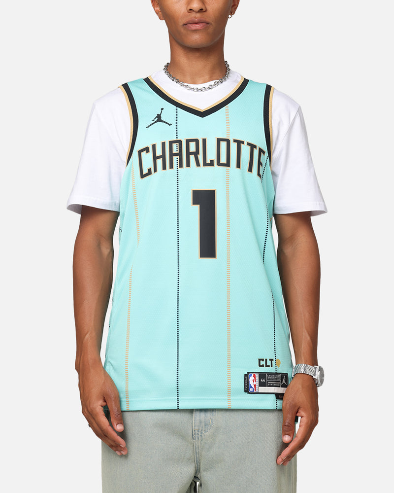 Buy Nike Lamelo Ball Charlotte Hornets #1 City Edition 2024/25 Nike Dri-Fit  NBA Swingman Jersey Mint with crypto