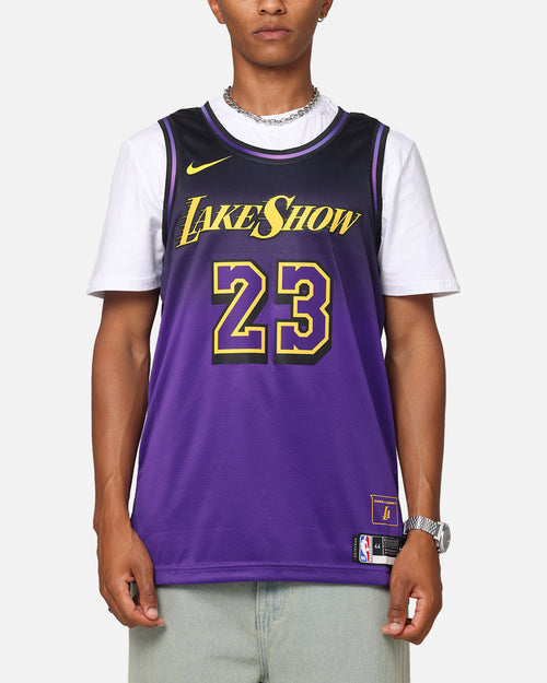 Nike Lebron James Los Angeles Lakers #23 City Edition 2024/25 Nike Dri-Fit NBA Swingman Jersey Field Purple