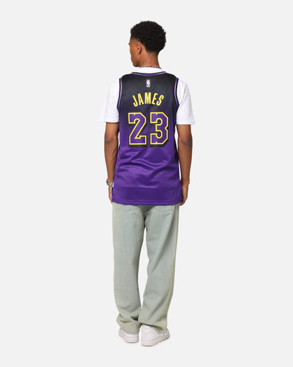 Nike Lebron James Los Angeles Lakers #23 City Edition 2024/25 Nike Dri-Fit NBA Swingman Jersey Field Purple