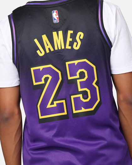 Nike Lebron James Los Angeles Lakers #23 City Edition 2024/25 Nike Dri-Fit NBA Swingman Jersey Field Purple