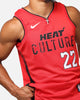 Nike Jimmy Butler Miami Heat #22 City Edition 2024/25 Nike Dri-Fit NBA Swingman Jersey University Red
