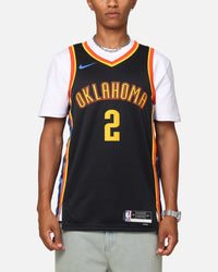 Nike Shai Gilgeous-Alexander Oklahoma City Thunder #2 City Edition 2024/25 Nike Dri-Fit NBA Swingman Jersey Black