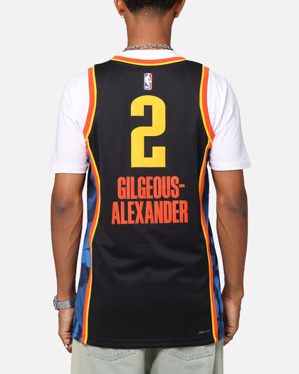 Nike Shai Gilgeous-Alexander Oklahoma City Thunder #2 City Edition 2024/25 Nike Dri-Fit NBA Swingman Jersey Black