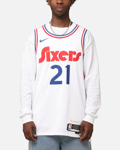 Nike Joel Embiid Philadelphia 76ers #21 City Edition 2024/25 Nike Dri-Fit NBA Swingman Jersey White