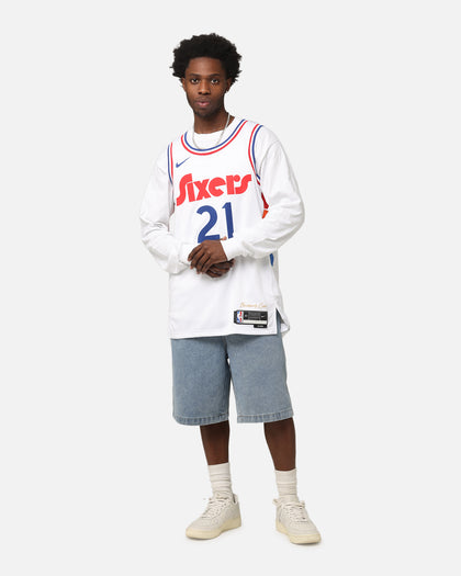 Nike Joel Embiid Philadelphia 76ers #21 City Edition 2024/25 Nike Dri-Fit NBA Swingman Jersey White
