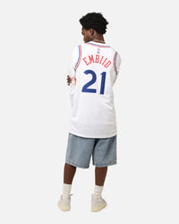 Nike Joel Embiid Philadelphia 76ers #21 City Edition 2024/25 Nike Dri-Fit NBA Swingman Jersey White