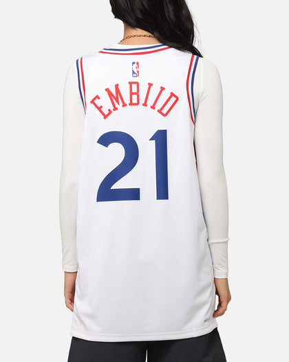 Nike Joel Embiid Philadelphia 76ers #21 City Edition 2024/25 Nike Dri-Fit NBA Swingman Jersey White