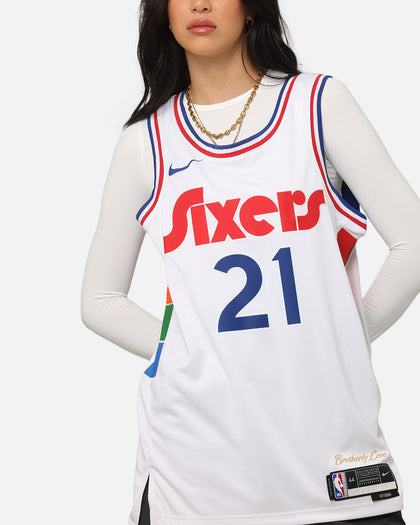 Nike Joel Embiid Philadelphia 76ers #21 City Edition 2024/25 Nike Dri-Fit NBA Swingman Jersey White