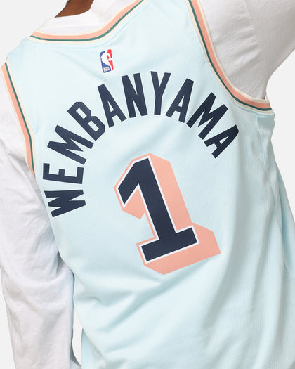 Nike Victor Wembanyama San Antonio Spurs #1 City Edition 2024/25 Nike Dri-Fit NBA Swingman Jersey Blue