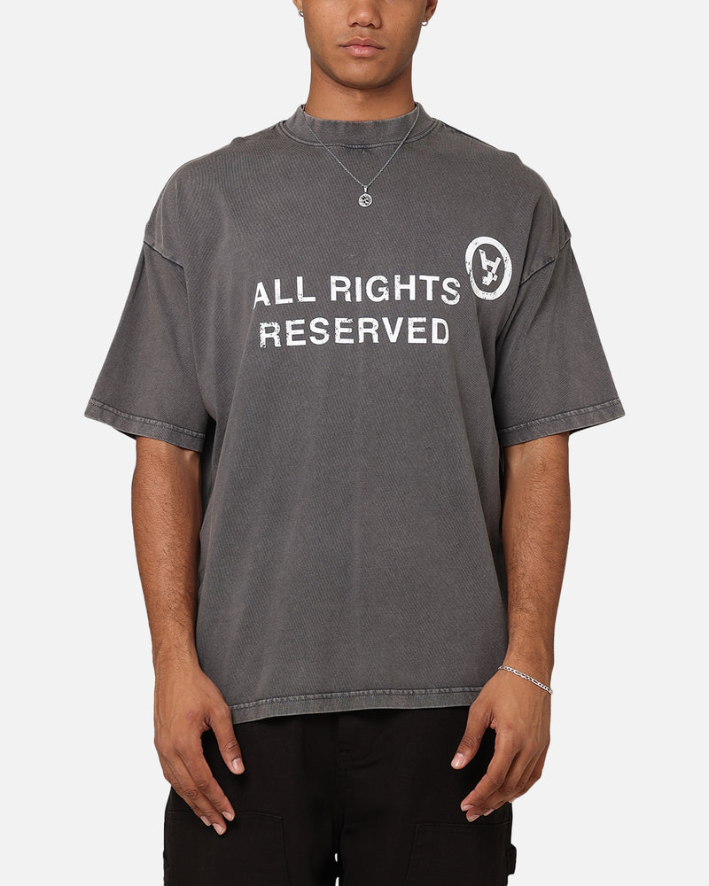 The Anti Order All Rights Reserved T-Shirt Washed Charcoal