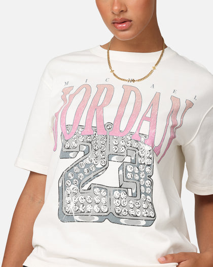 Jordan Women's Heritage Graphic T-Shirt Sail/Orchid