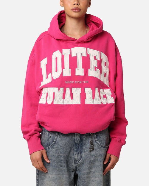 Loiter College Dropout Hoodie Pink