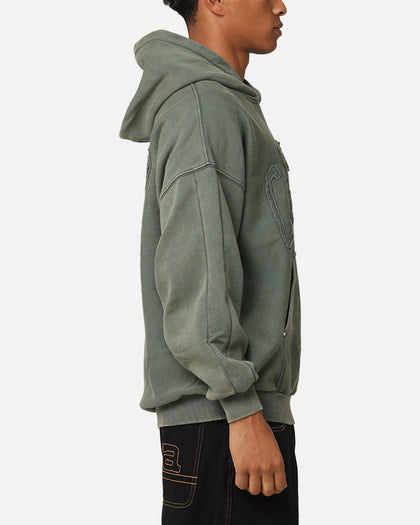 Carre Con-Star Hoodie Rinsed Moss Green